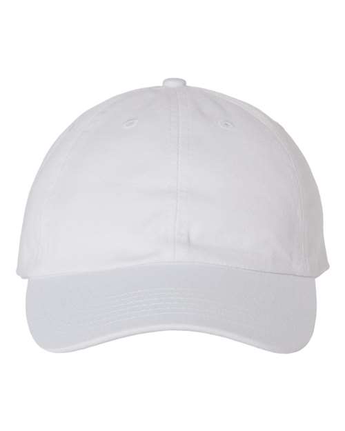 Custom Valucap VC300A Dad Hat – Personalized Unstructured Cap - white