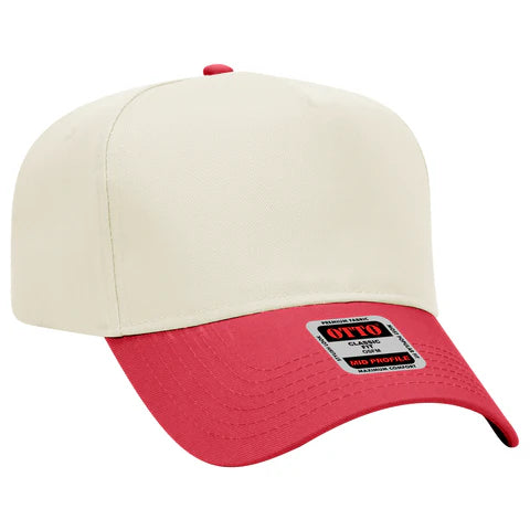 Otto Cap 31-069 - 5 Panel, Mid Profile Baseball Cap