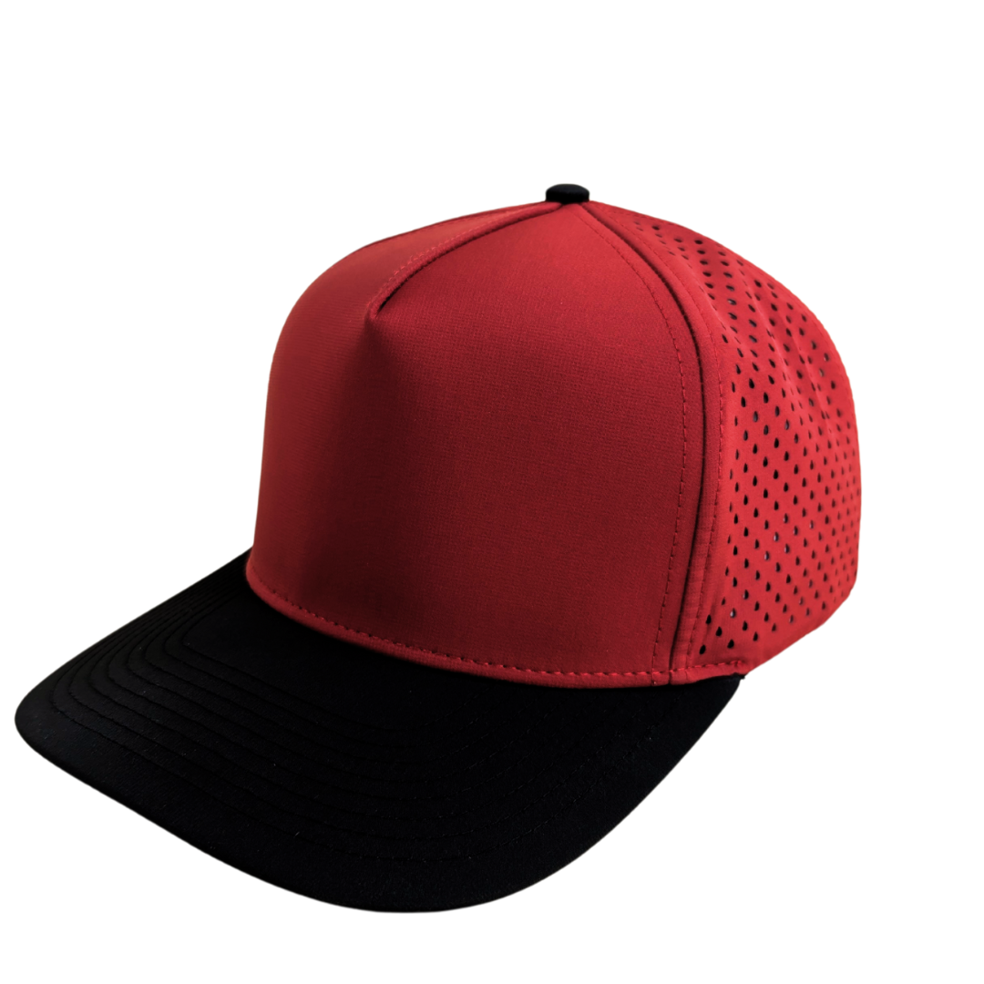 Custom Axios 5-Panel Water-Resistant Snapback Hat – Personalized Medium Profile Cap