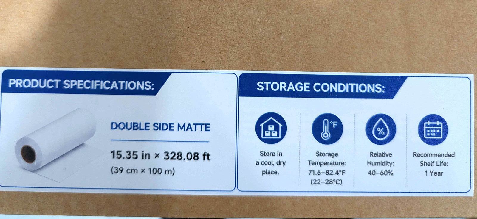 DTF Film specifications and storage conditions