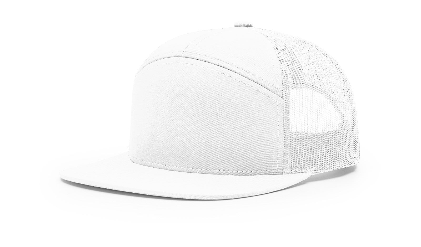 Richardson 168 7-Panel Trucker - WHITE