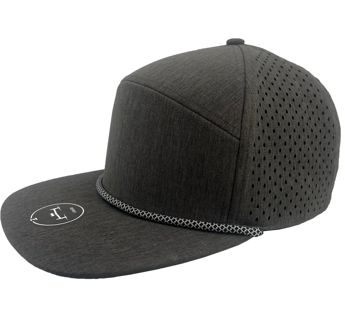 定価29700円 P.L.N STRING CAP DARK GREY OSPREY R+ - 7 Panel Premium Rope Hat - Graphite - Grey Chain-link Rope