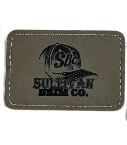 Laser Etched Leather Patches