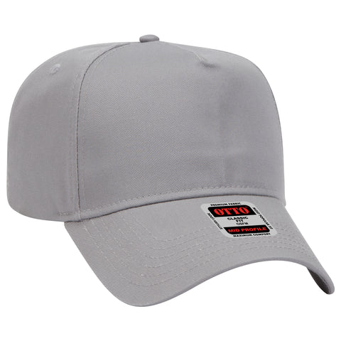 Otto 5-Panel Mid Profile Baseball Cap - Adjustable Cotton/Poly Blend, New With Tags