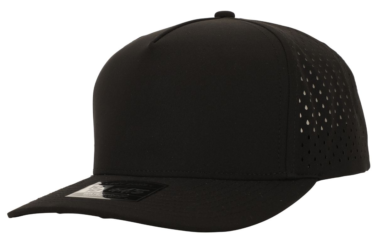 1010 - 5-Panel Dryfit Performance Cap - 615 - Black