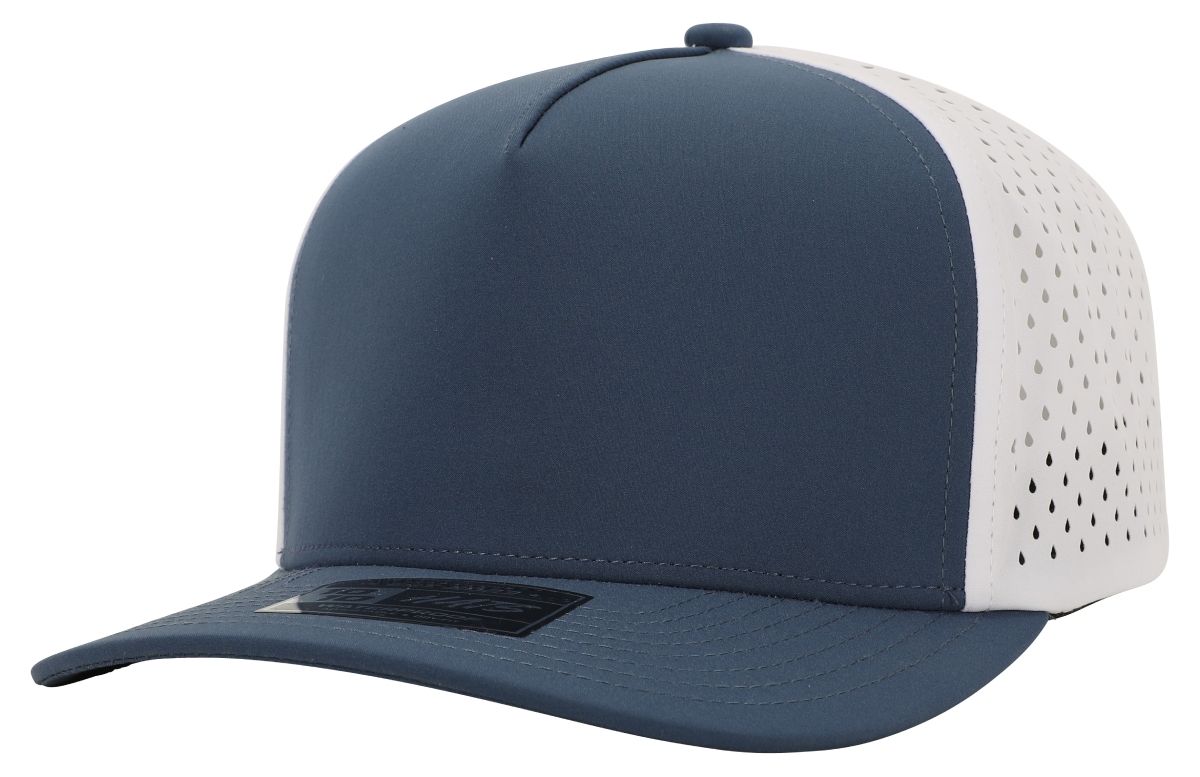 1010 - 5-Panel Dryfit Performance Cap - 615 - Deep Blue / White