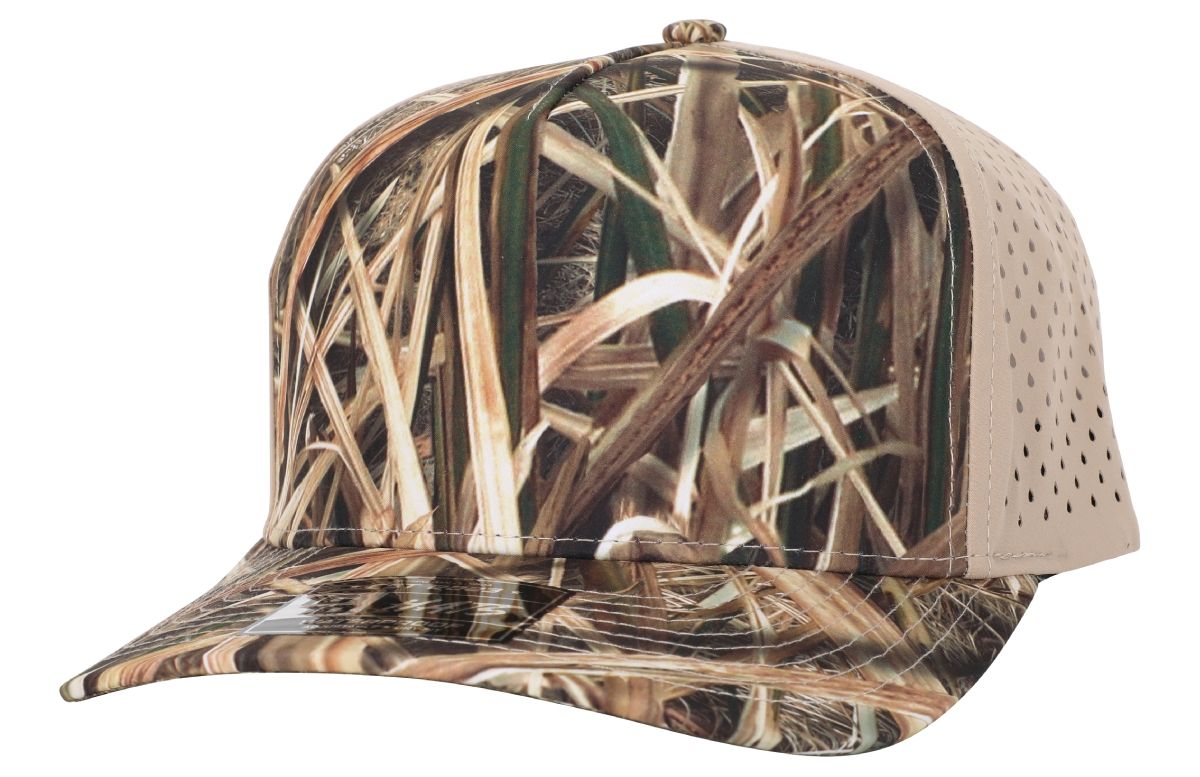 1010 - 5-Panel Dryfit Performance Cap - 615 - Mossy Oak Blades / Khaki