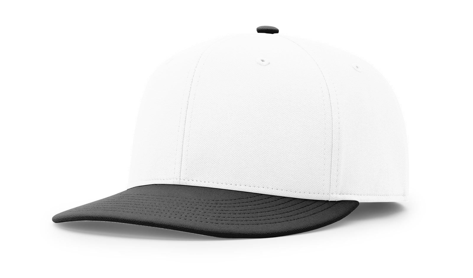 Customized Richardson 675 Score R-Flex Snapback Hat - White/Black / SM