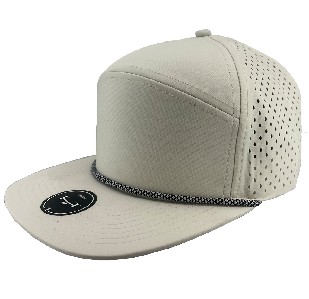 OSPREY R+ - 7 Panel Premium Rope Hat - Off-White - Chain-link Rope