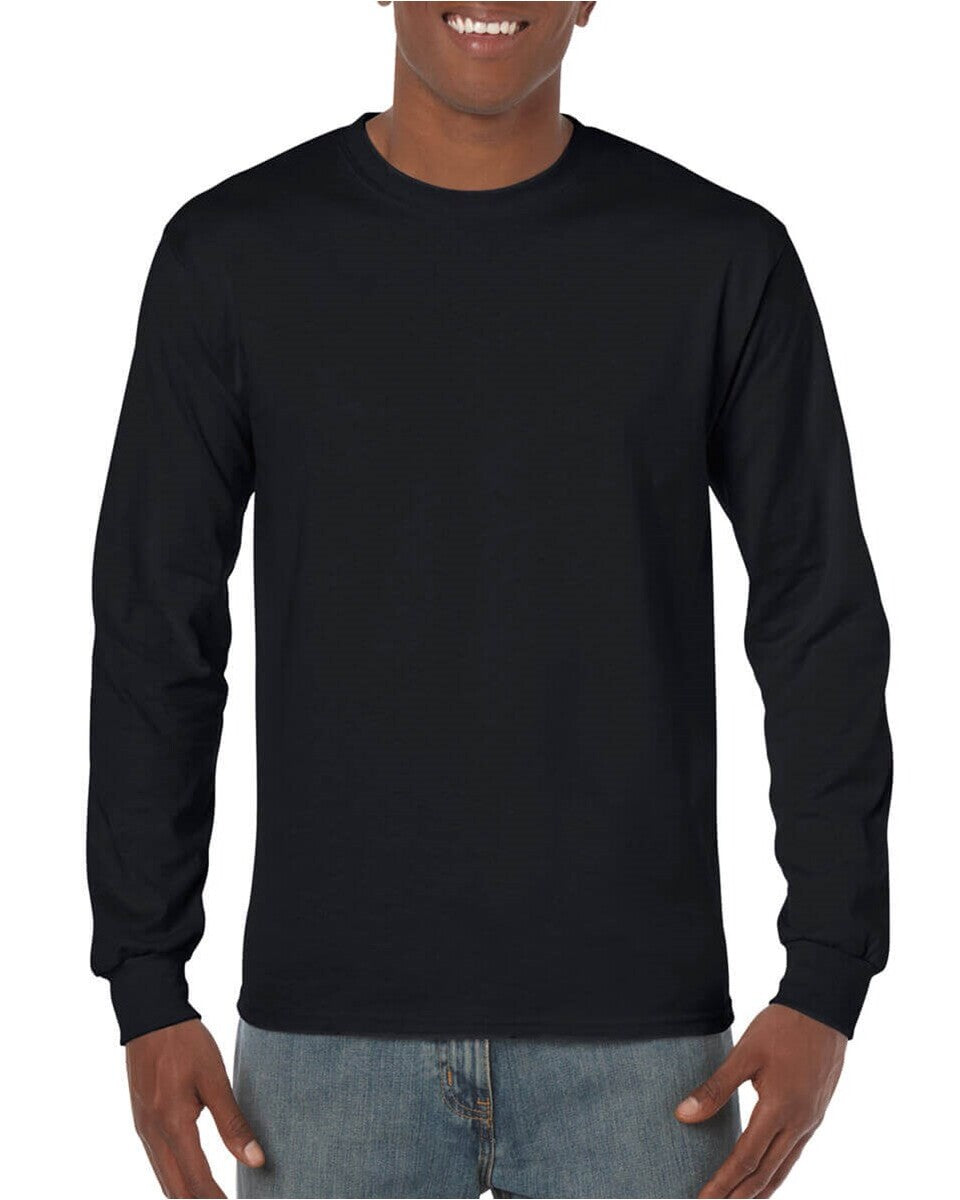 Gildan 5400 Heavy Cotton Long Sleeve T-Shirt - Black / M