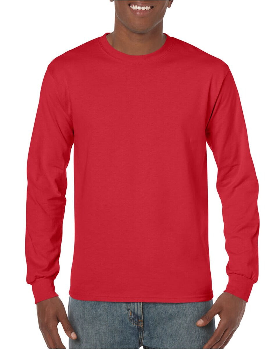 Gildan 5400 Heavy Cotton Long Sleeve T-Shirt - Red / S