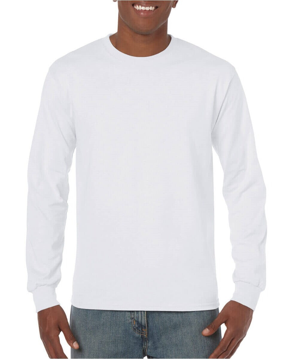 Gildan 5400 Heavy Cotton Long Sleeve T-Shirt - White / XL