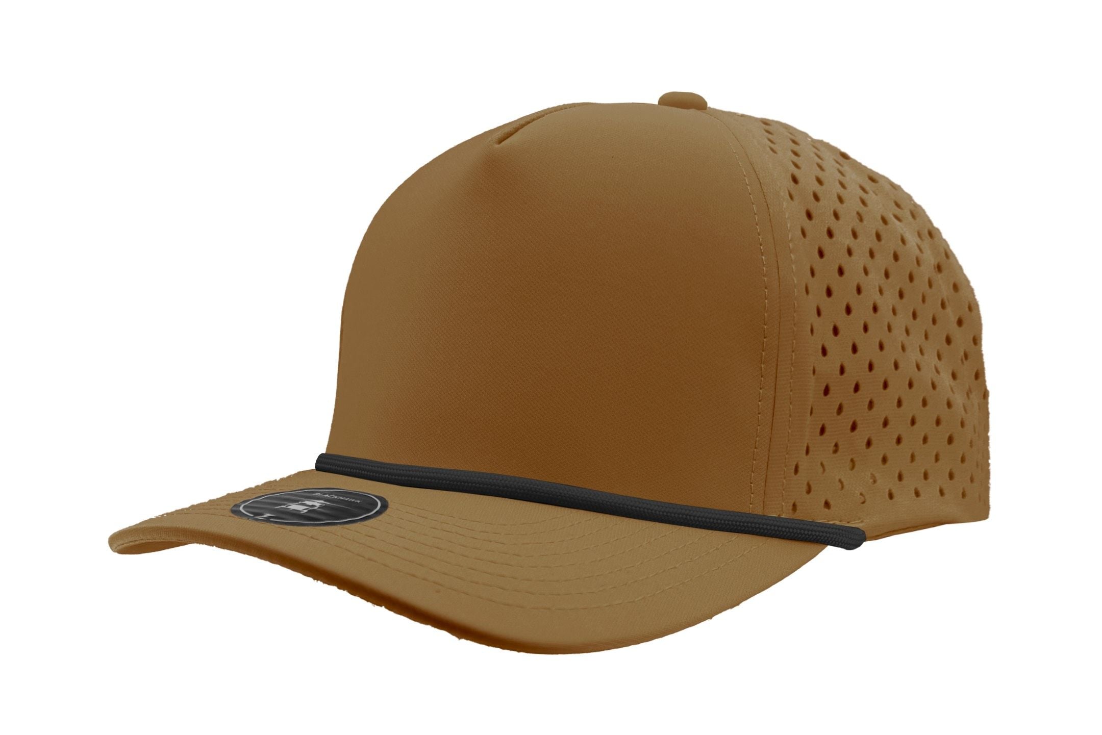 Customized ZAPPED HEADWEAR - 5 Panel Medium Profile Snapback w/ Rope - BLACKHAWK R+