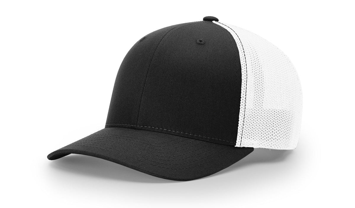 Customized Richardson 110 FlexFit - BLACK/WHITE / L/XL