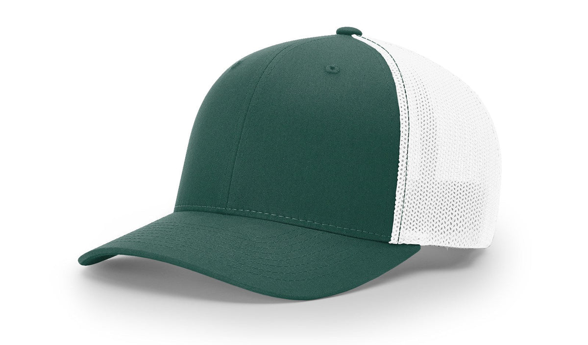 Customized Richardson 110 FlexFit - DARK GREEN/WHITE / L/XL